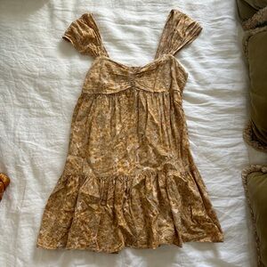 Free people pattern play floral mini dress